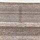 Brown natural wool kilim , hand made wool kilim , runner kilim rug 66x191cm