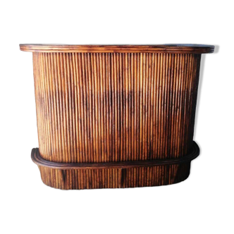 Bar tiki en bambou et rotin, 1940