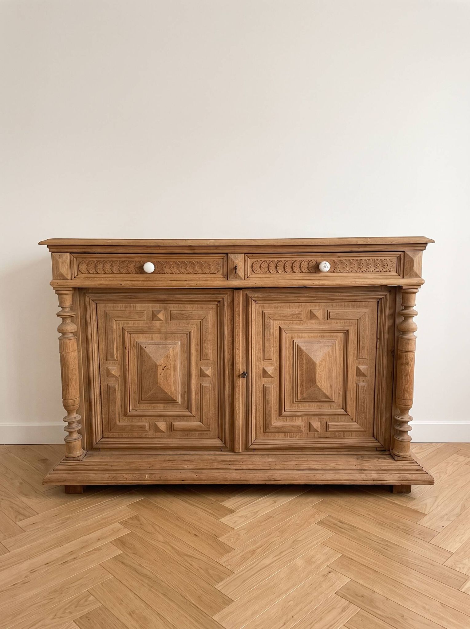 Rustic solid wood buffet
