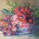 Painting Of Andhrée Ponsard (19th-XX century) Watercolor of 1923 flowers - frame