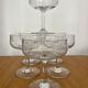 Set 6 coupes champagne gravées Louis XVI