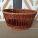 Round wicker basket