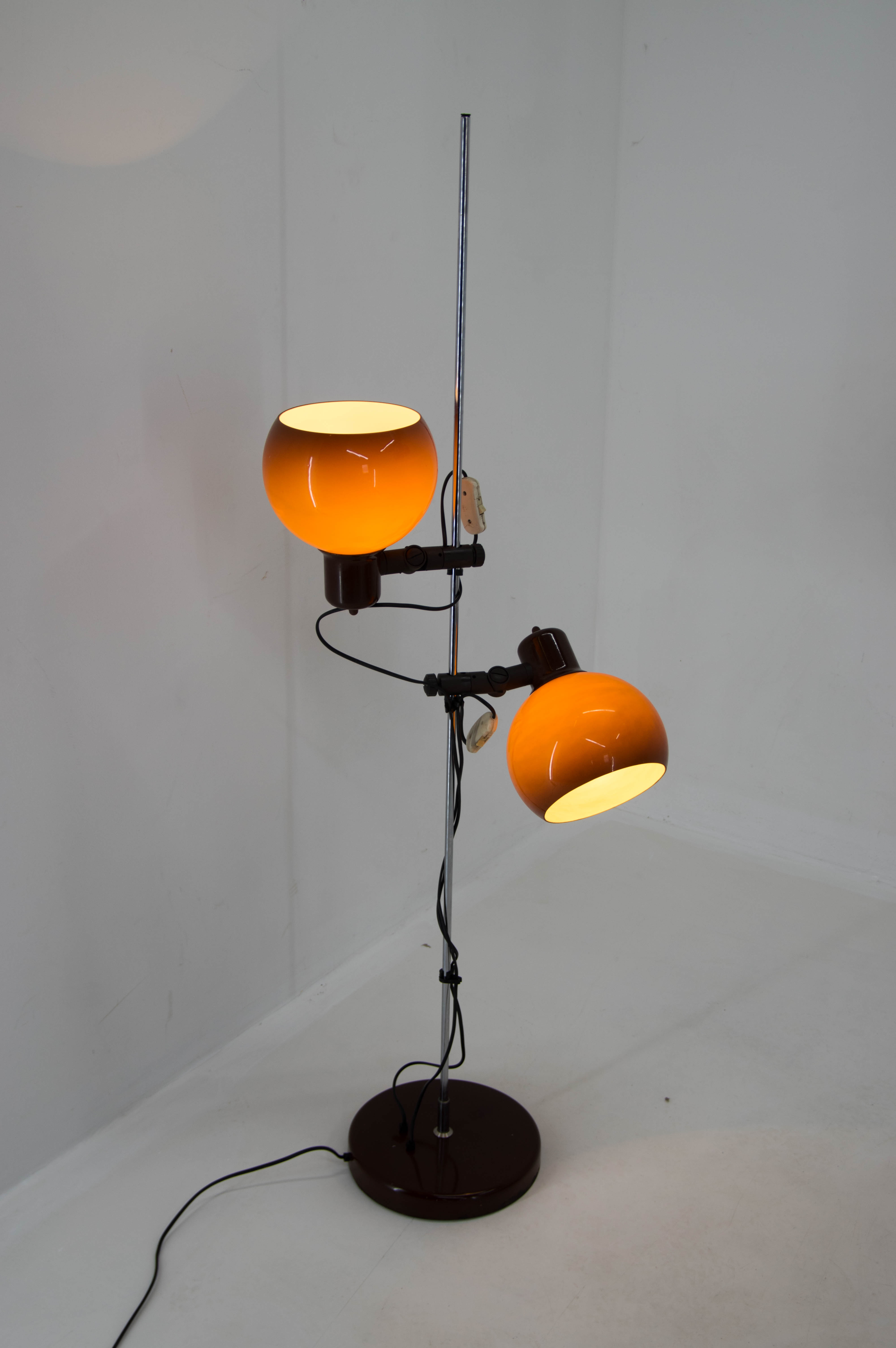Set of floor lamp and chandelier, hungary, 1960s