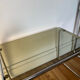 Vintage smoked glass side table