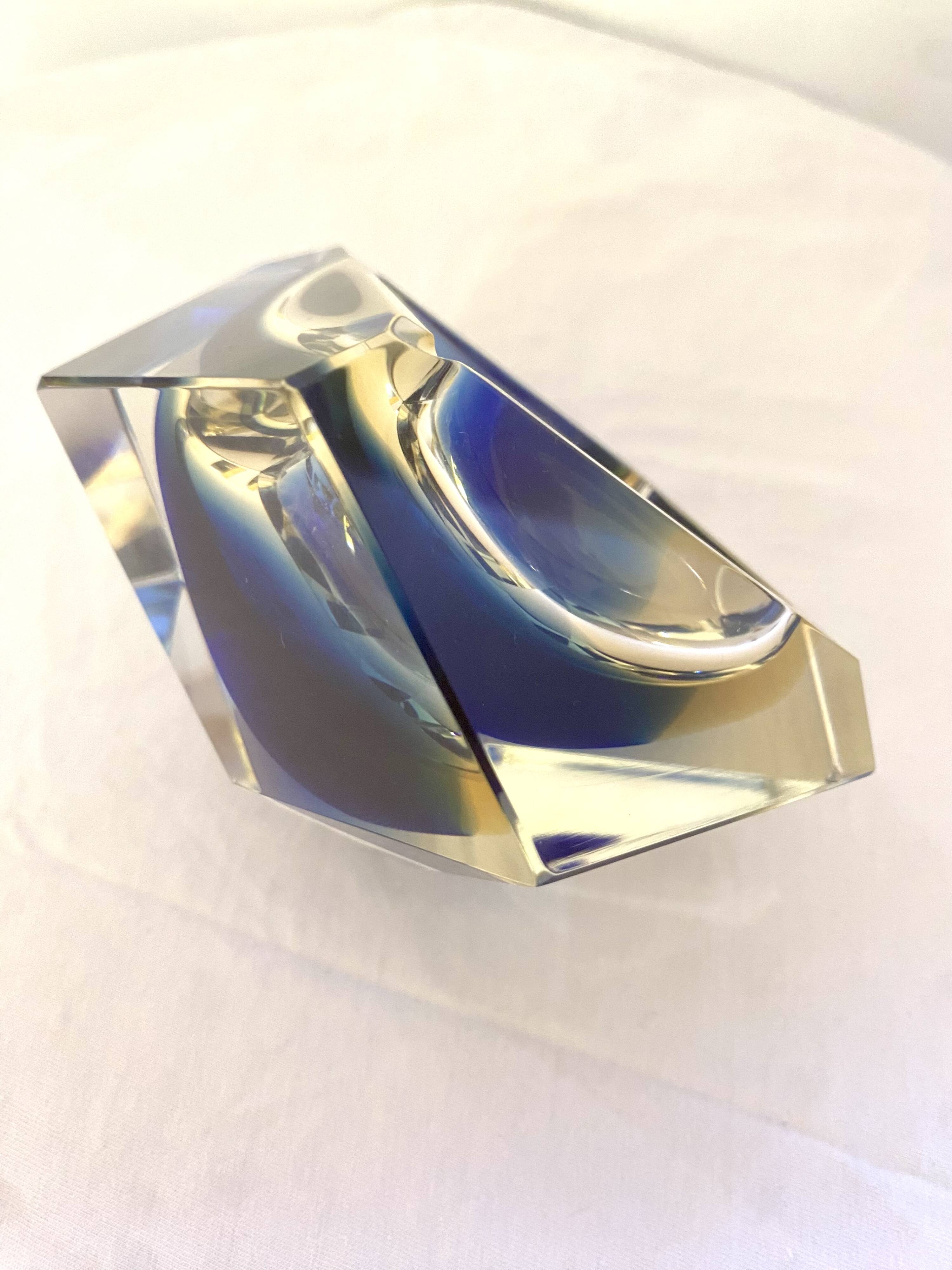 Superbe cendrier Murano Flavio Poli