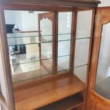 Louis XV style display case in cherry wood