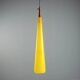 1960s yellow Murano glass pendant light