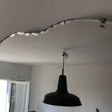 Large beveled mirror 73x55cm vintage 1940