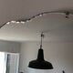 Large beveled mirror 73x55cm vintage 1940