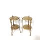 Pair of Victorian Style Openwork Brass Bolsters