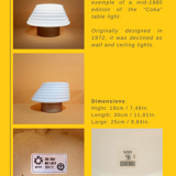 Coba table lamp by Roberto Pamio for Leucos 1972