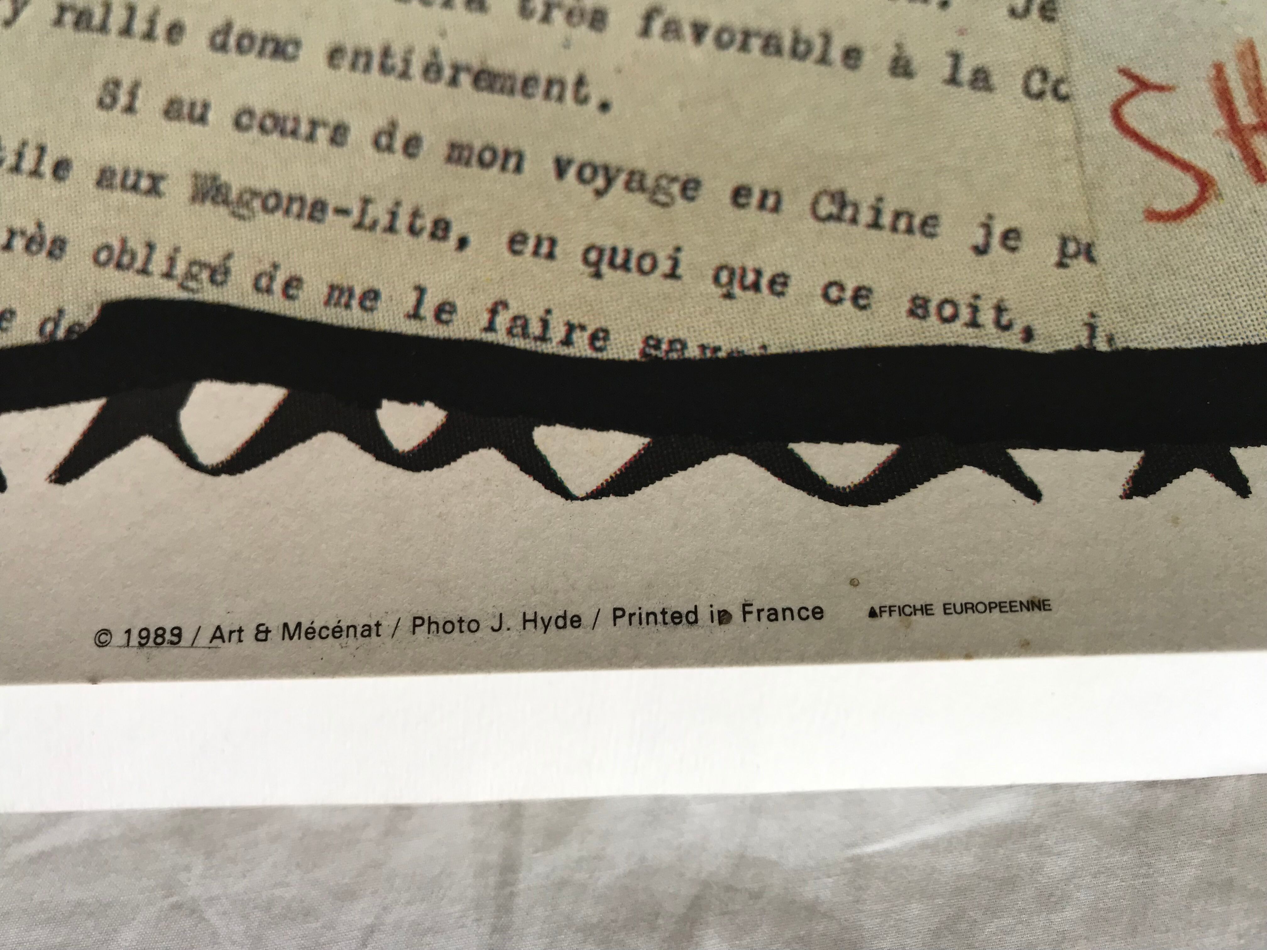 Alechinsky pierre (1927) wagons-lits / la roue, 1989. original poster printed in lithography