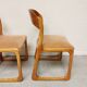 Series of 4 chairs Baumann Traineau