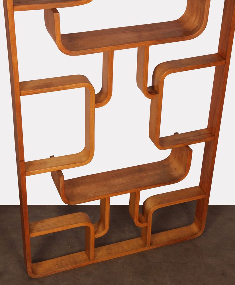 Wooden Claustra by Ludvik Volak for Drevopodnik Holesov, 1960