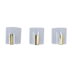 Mid-Century Modern Lucite and Brass Sconces by Metalarte, Spain, 1980