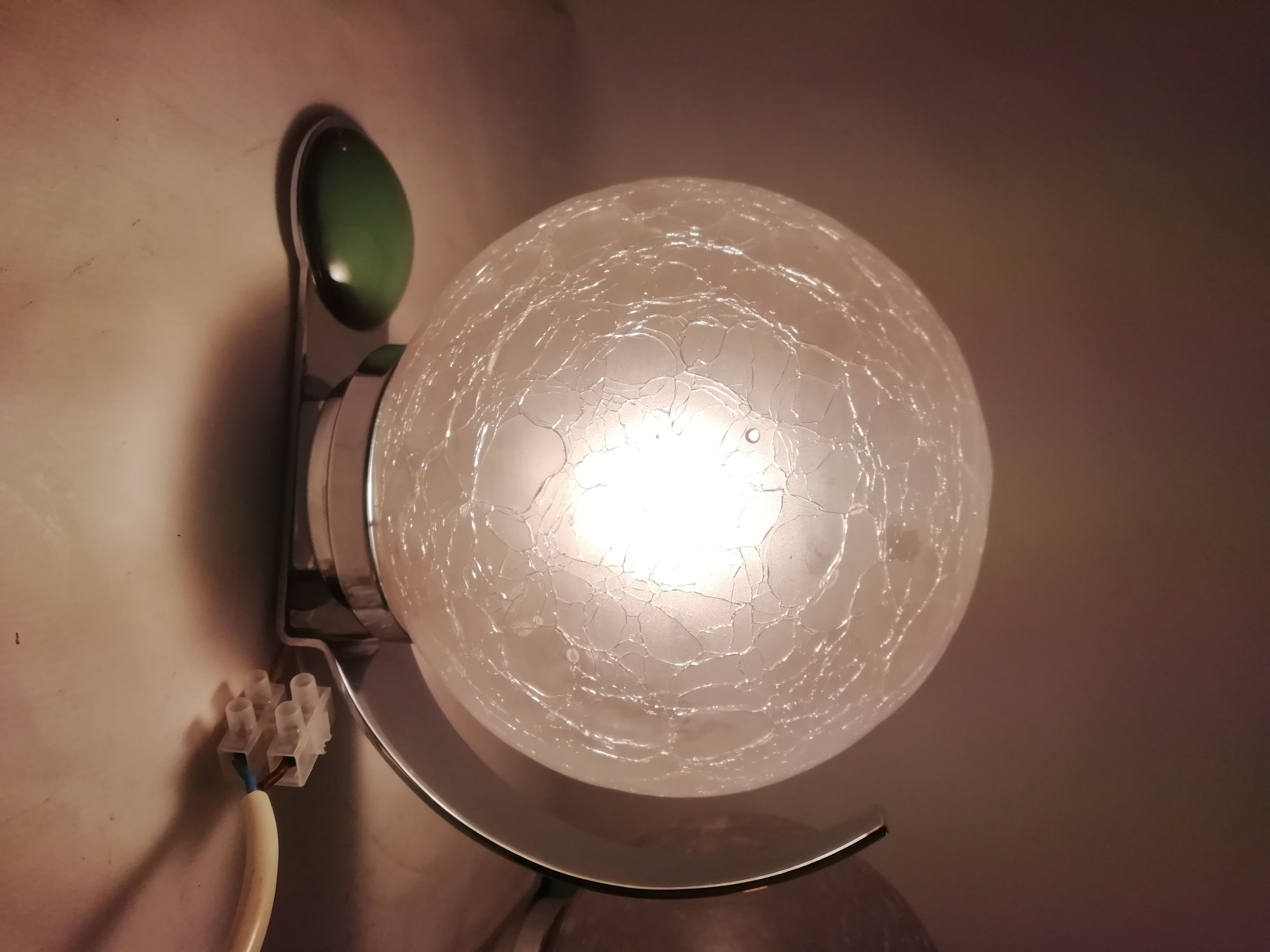 Pair of Murano glass wall light