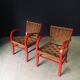Mediterranean Armchairs, France, 1950s, Set of 2