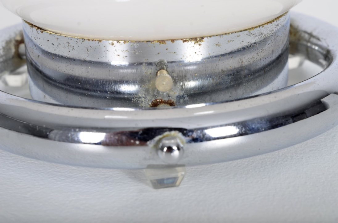 Set of 2 glass desk lamps from Murano de Mazzega 1970