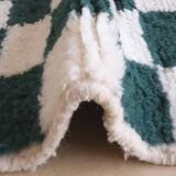 Tapis vert et blanc 250cmx150cm