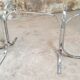 Table ovale en verre vintage
