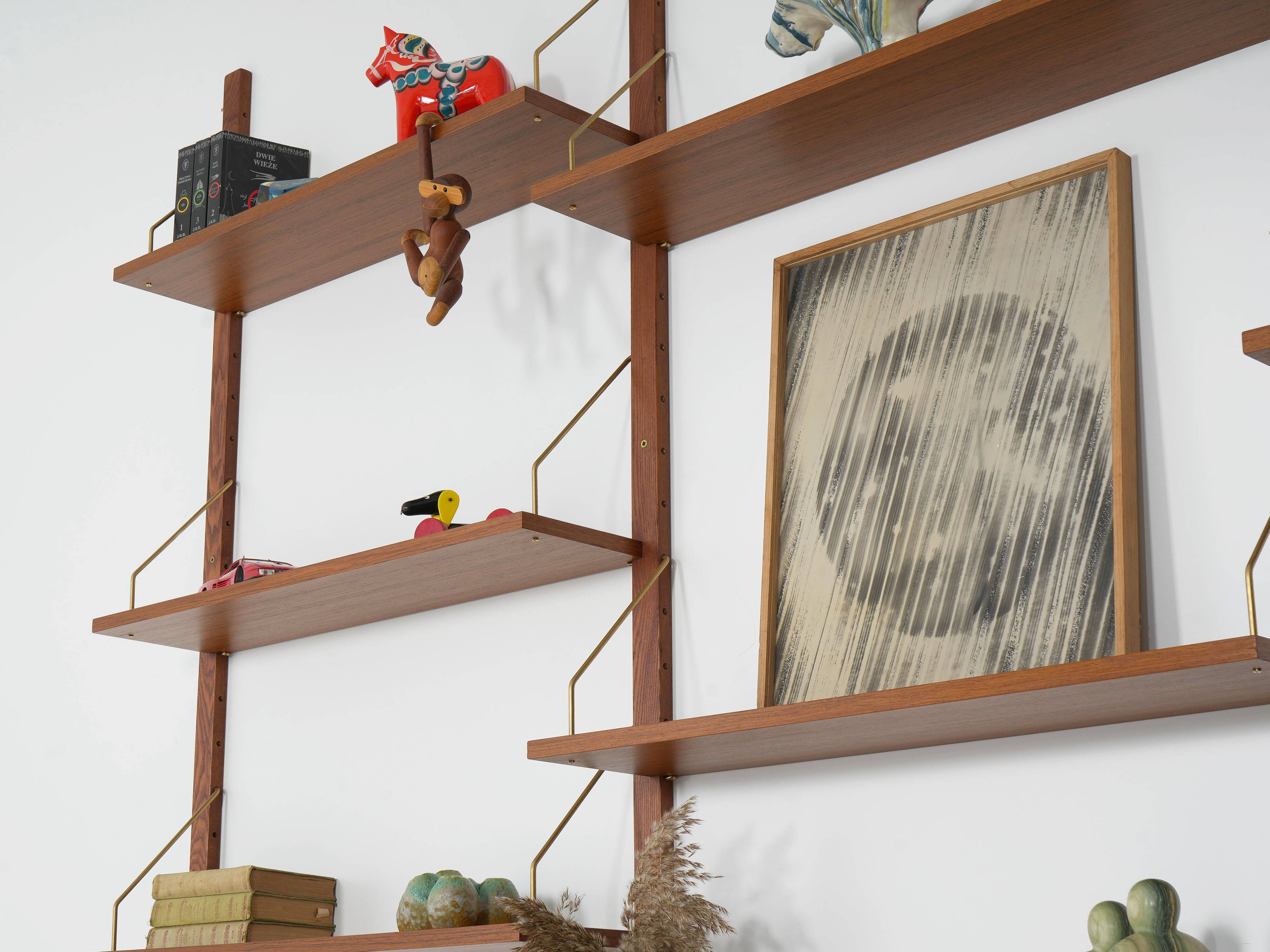 Teak modular shelving unit, Danish design, 1960s, made in Denmark