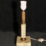 Table Lamp Base In Onyx And Travertine