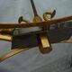 Golden chandelier fish pattern brass 6 branches art deco vintage fine 50s