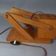 Lampe de table articulée bois vintage 50-60s 40x25x14 cm SB