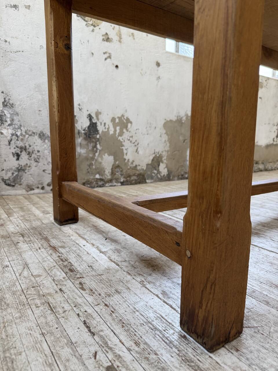 Table de ferme chêne doré 160cm