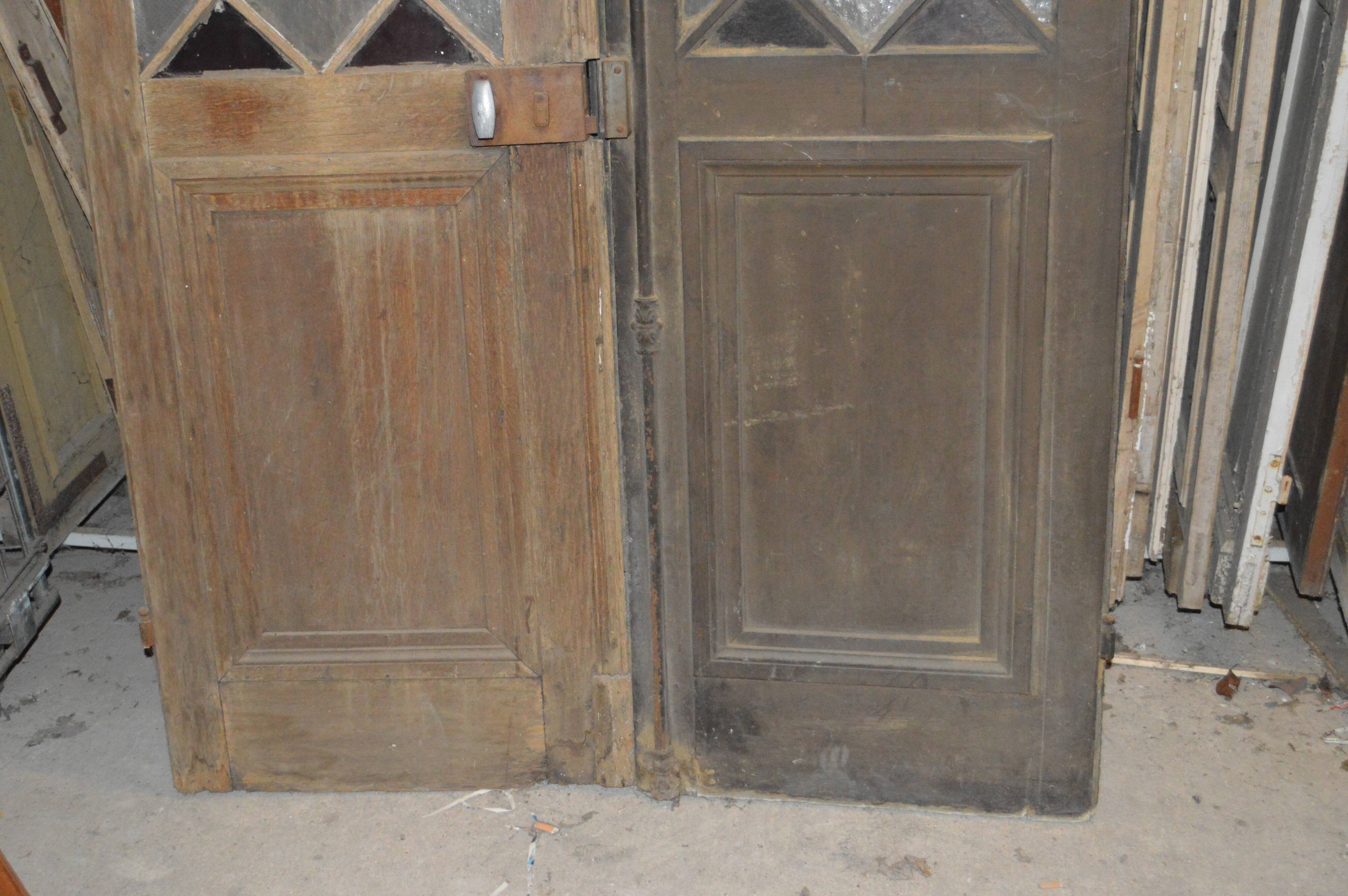 Pair of glass doors