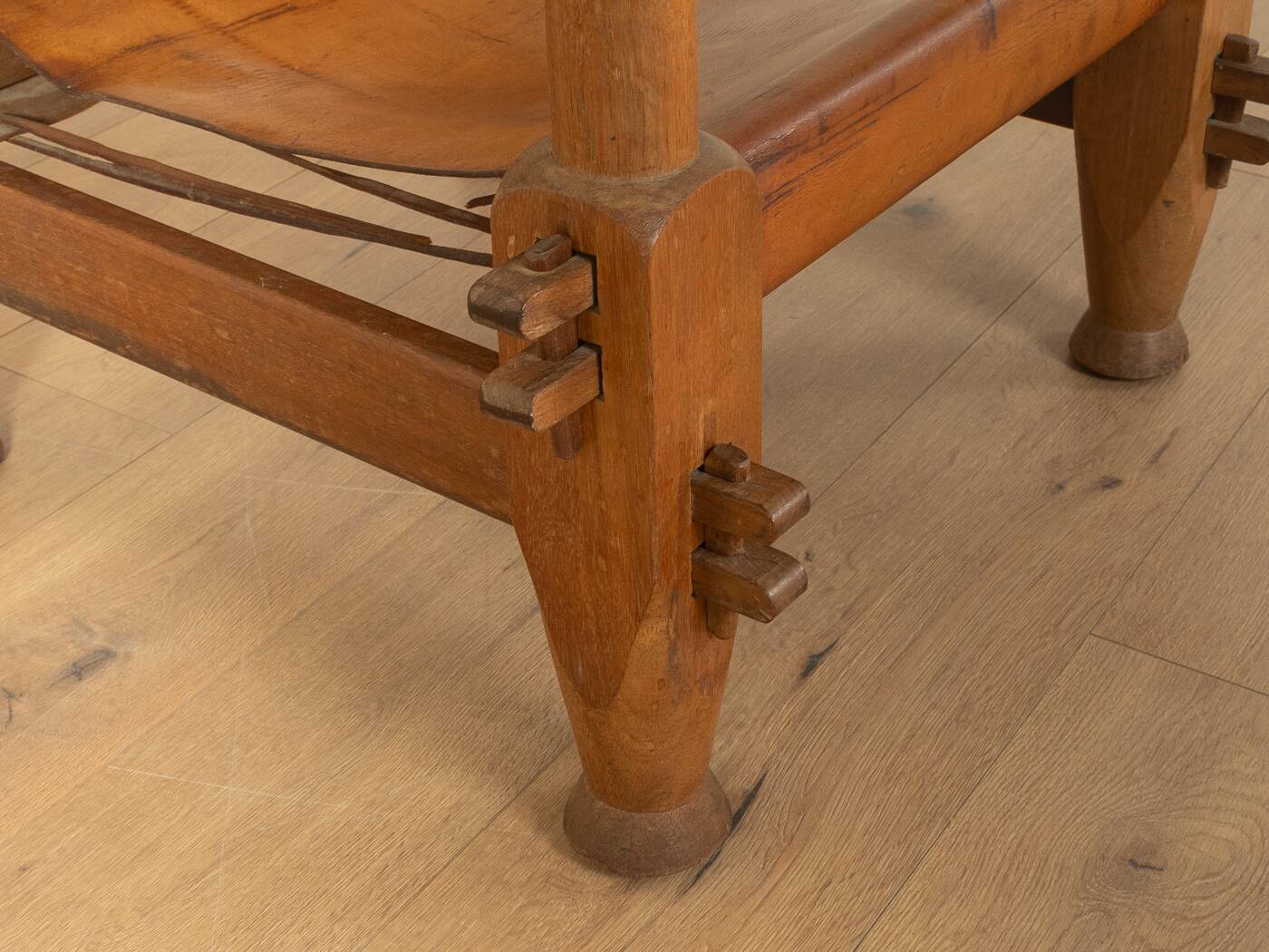 Brutalist Vintage Safari Armchair