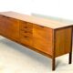 Mid-Century Sideboard by Meredew (Brown Leather Handles)