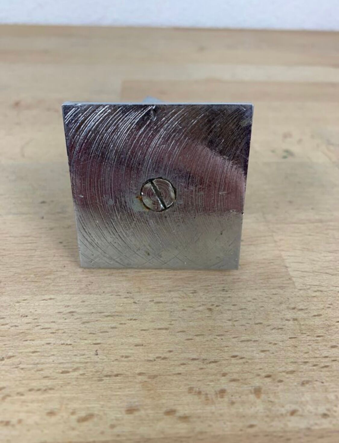 Art Deco chromed metal dice sculpture