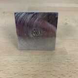 Art Deco chromed metal dice sculpture