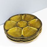 Set of 4 vintage '70 oyster plates from Gien