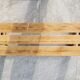 Small bench in raw oak