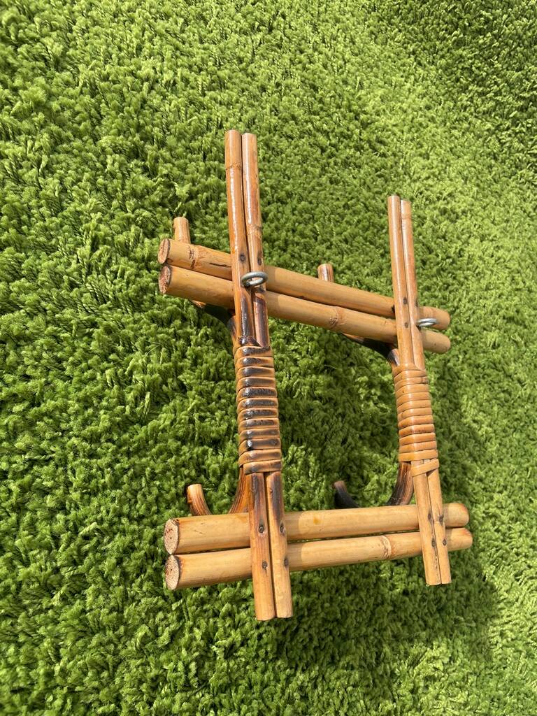 Bamboo coat rack ~ Vintage 70s