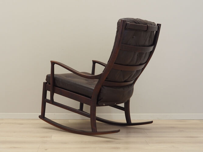 Rocking-chair en hêtre, design danois, années 1980, production: Danemark