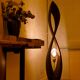 Abstract Wooden Standing Sculpture Floor Lamp by Flowlight Design Inifinity