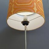 Round table lamp with orange shade 1960s
