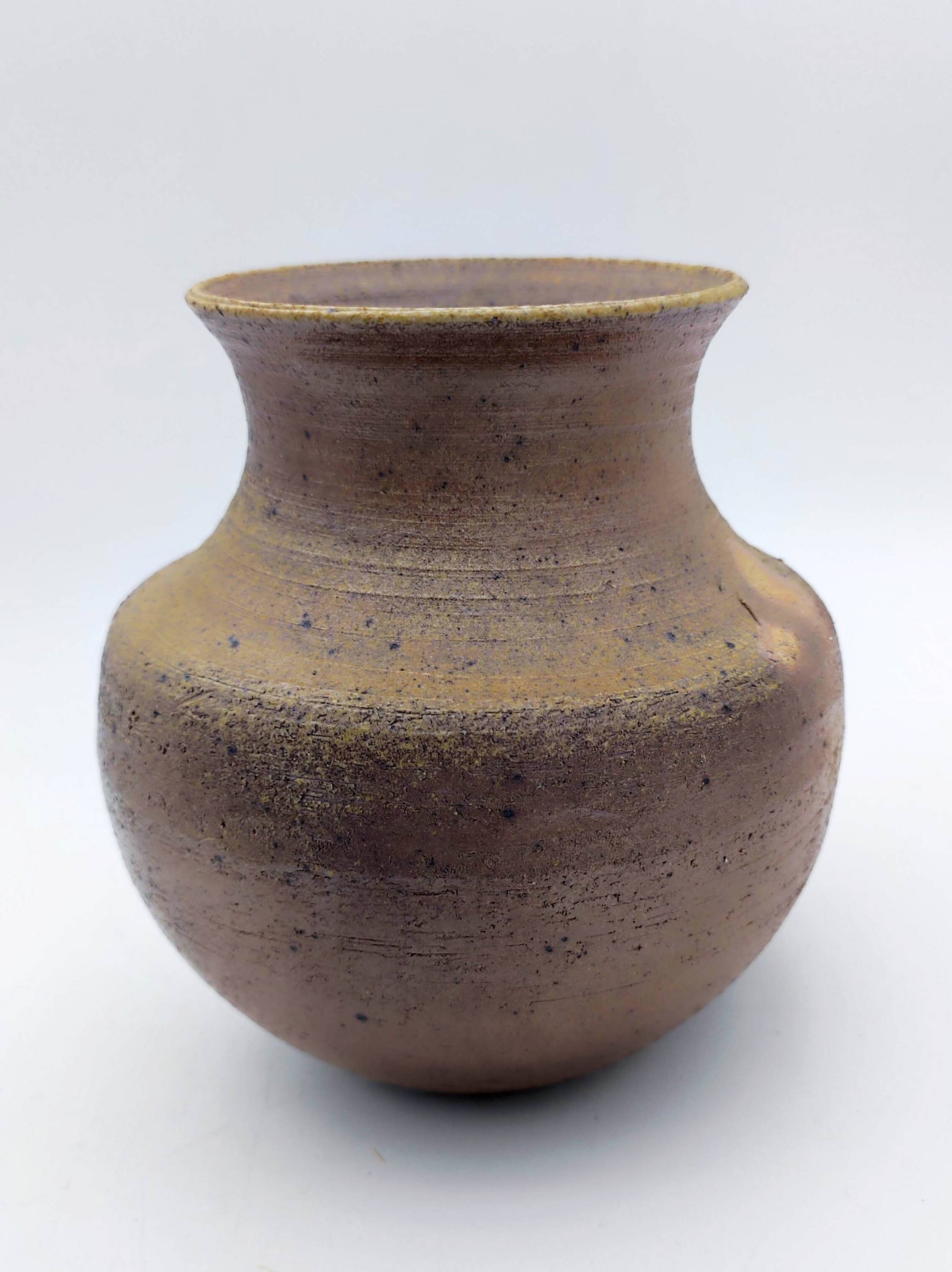 Stoneware vase, wood fired, 1970