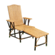 Chaise longue en rotin 60'
