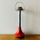 Vintage tulip ashtray on foot in red and chrome steel - Space Age Design