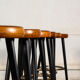 Tabouret de bar en bois et métal