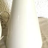 White opaque glass cone lamp