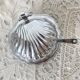 Beurrier coquillage en inox et verre