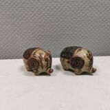 Ceramic elephants as a salt and pepper set made for Danish Søholm 1970-80s