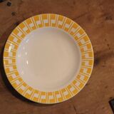 Deep plate in Sarreguemines earthenware