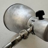 Ancienne grande lampe applique accordeon industrielle