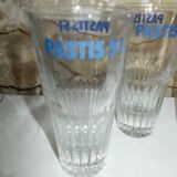 Lot 4 verres pastis 51, bistrot publicitaire
